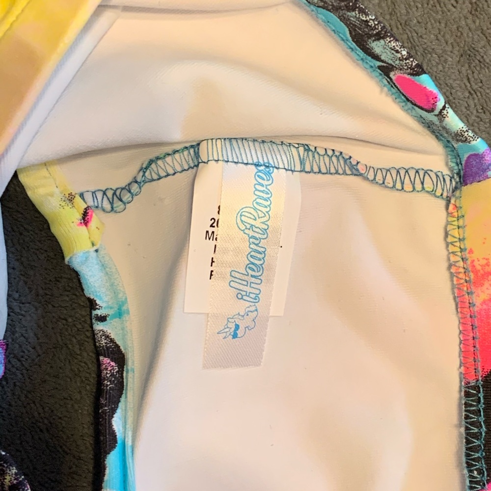 Colorful Butterfly Print Rave Two-Piece Set - Picture 9 of 10